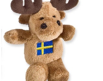 Magnet fridge magnet, plush moose