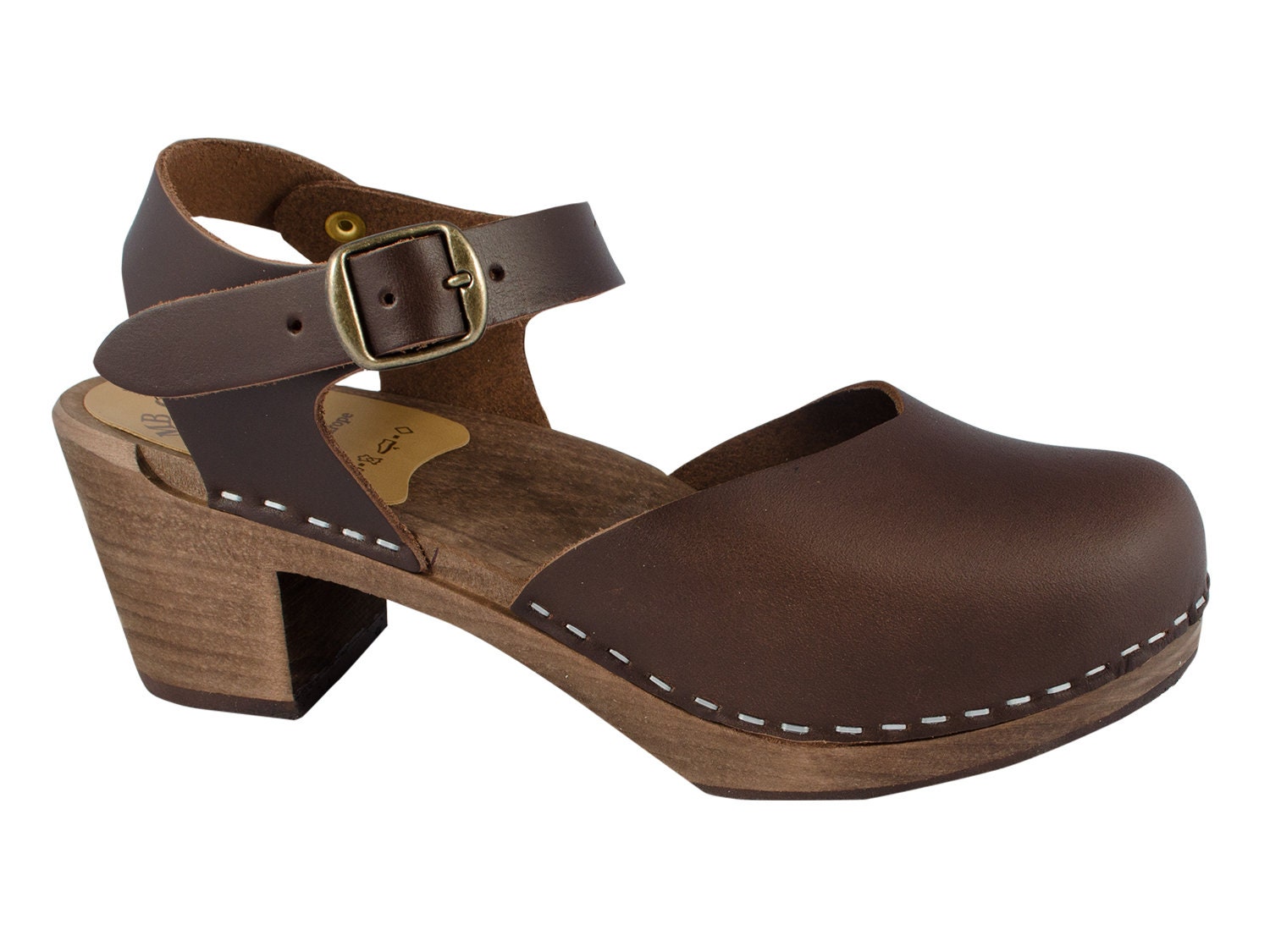 MB clogs, clogs sandals brown