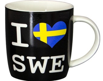 Mug I love Sweden