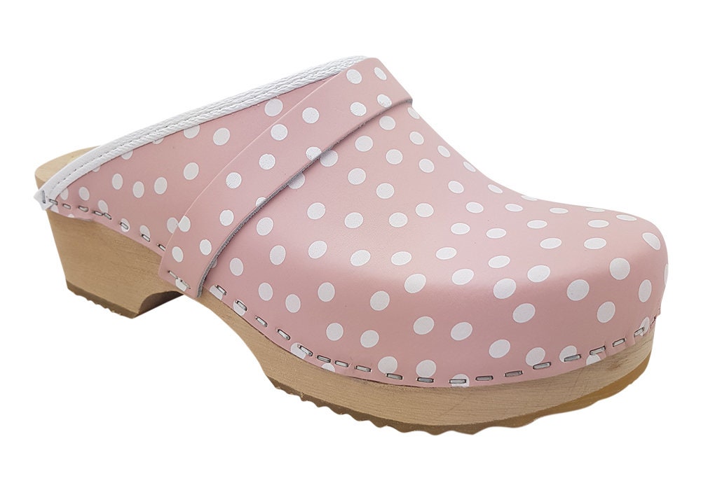 Polka dot best sale clogs