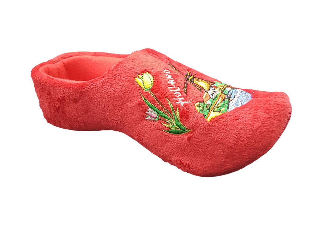 Original Dutch Slippers Red - Etsy