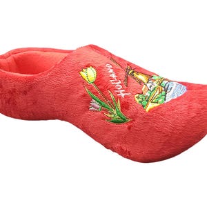 Original Dutch slippers red