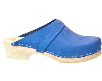 MB clogs, women's clogs, men's clogsNubuck leather ocean