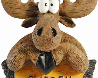 Swedish fridge magnet, funny moose