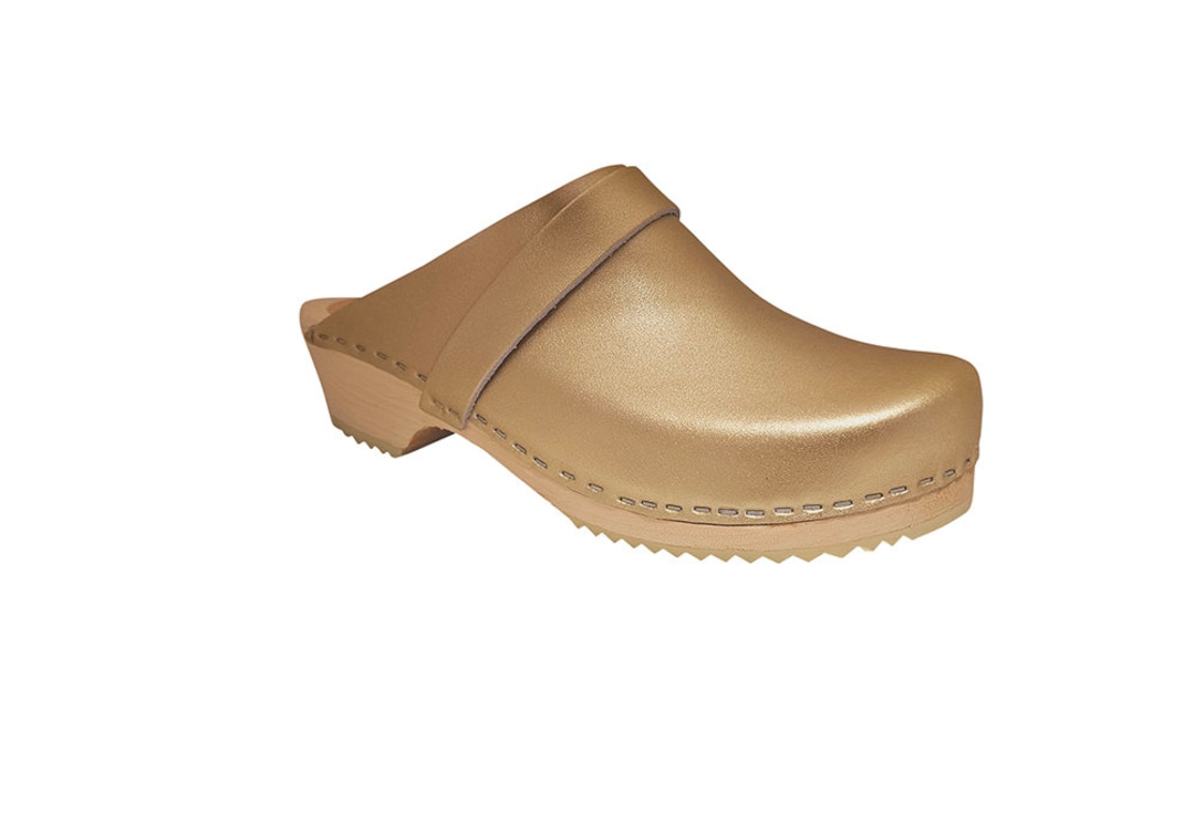 MB Clogs, Women's Clogs, Standard Gold Clogs Etsy