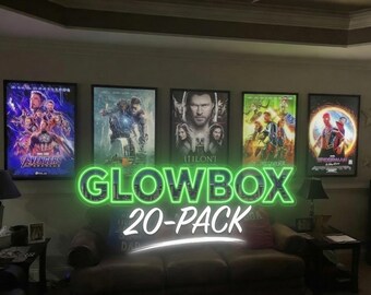 20 cadres pour affiches LED Glowbox « World Famous »
