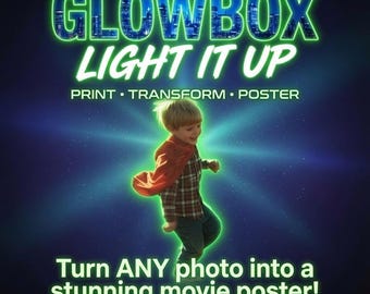 Impressions personnalisées - Poster rétro-éclairé pour Glowbox