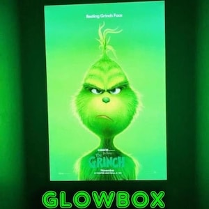 Glowbox LED "World Famous" Light Box Poster Frame - SELECT your poster size: