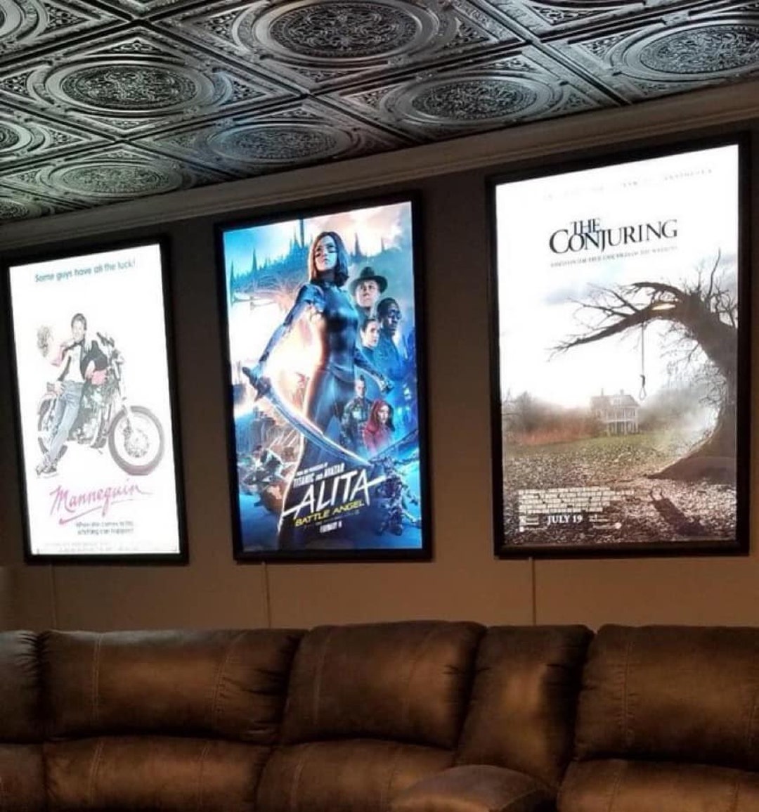 3PACK Custom LED Light Box Poster Frames Glowbox LLC Etsy