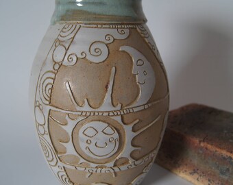 vase, flower, ceramics, sandstone, pottery