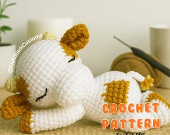 Cow Amigurumi Plush Crochet Pattern PDF