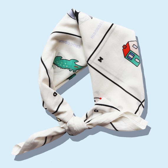 100% cotton bandana - Alphabet - made in France