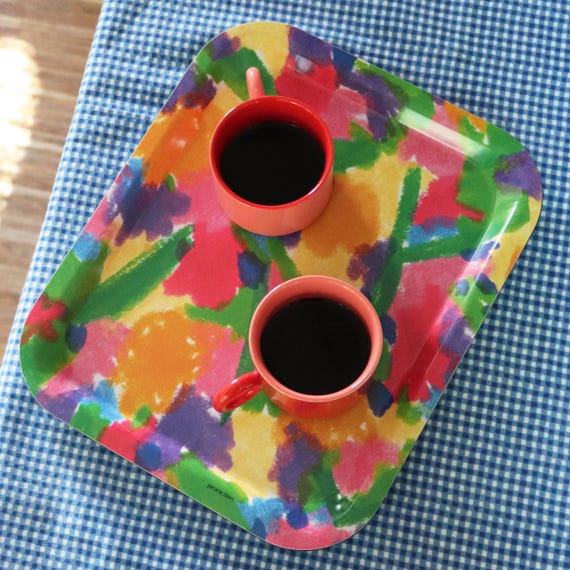 Flowery tray
