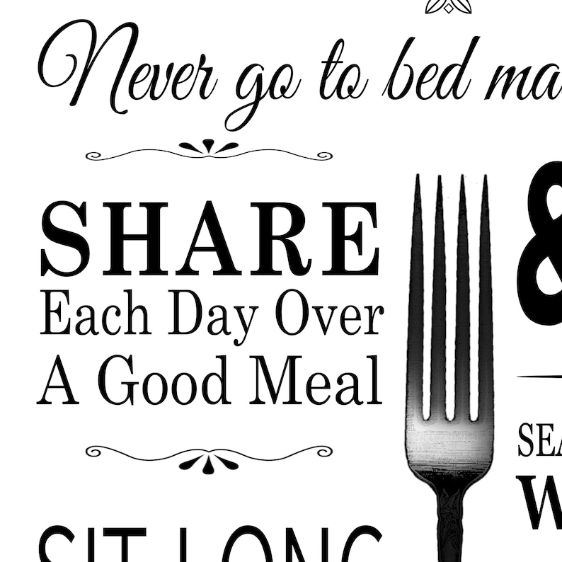 Kitchen Rules Kitchen Sign Kitchen Decor Kitchen Rules Etsy