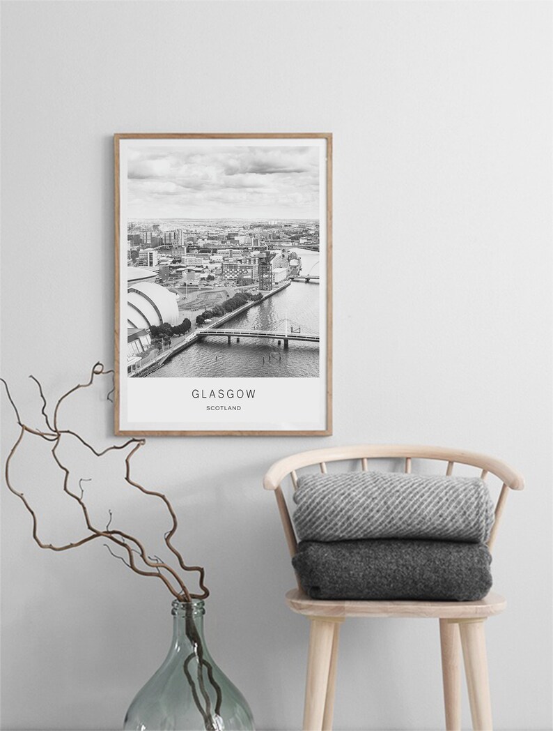Glasgow Poster Glasgow Scotland Glasgow Photography Glasgow Etsy