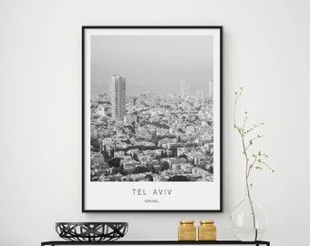 Tel Aviv poster, Tel Aviv travel decor, Tel Aviv print, Tel Aviv photograhy, Tel Aviv art, Tel Aviv wall decor, city prints, city wall art