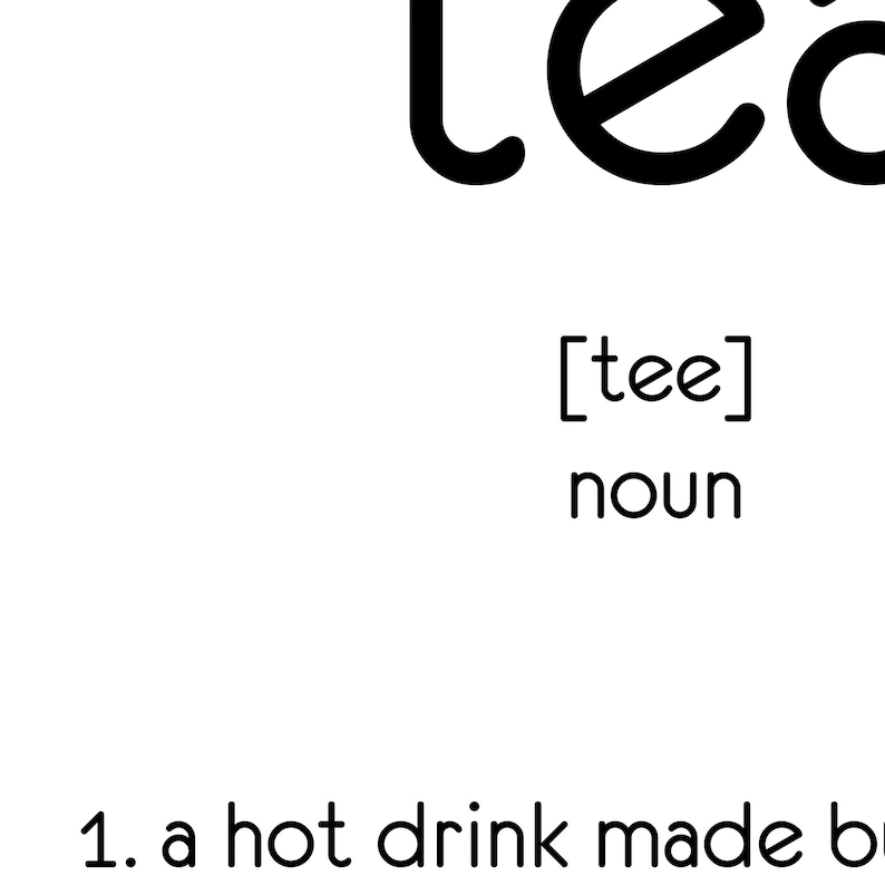 Funny Tea Quotes Kitchen Prints Definition Print Tea Quotes Definition Wall Art Kitchen Decor Tea Print Tea Poster