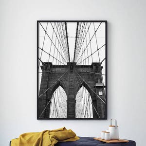 BROOKLYN BRIDGE Print, New York Poster, New York Photography, NYC Print, Wall Art, Home Decor, City Printable