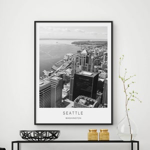 Seattle print, Seattle art, Seattle Washington, Seattle art print, Seattle gift, Washington print, Seattle decor, DIGITAL FILES