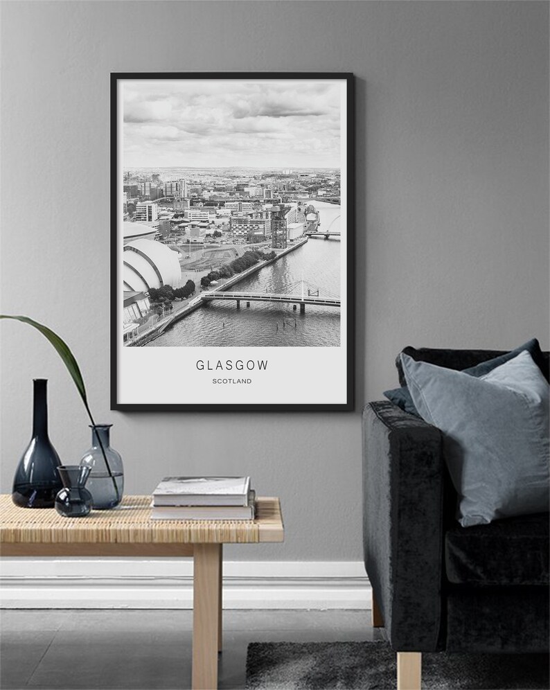 Glasgow Poster Glasgow Scotland Glasgow Photography Glasgow Etsy