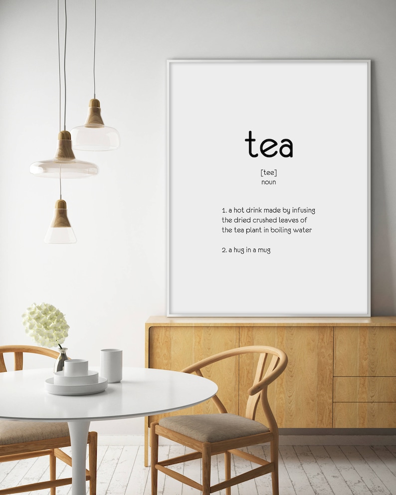 Funny Tea Quotes Kitchen Prints Definition Print Tea Quotes Definition Wall Art Kitchen Decor Tea Print Tea Poster