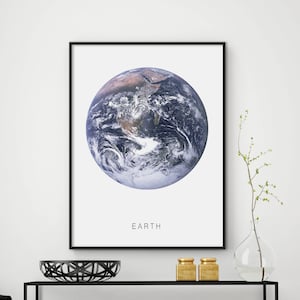 Earth Print, Earth Poster, Earth Photo, Minimalist Decor, Nature Print, Nature Wall Art, Scandinavian Print, Home Decor, 18x24 print