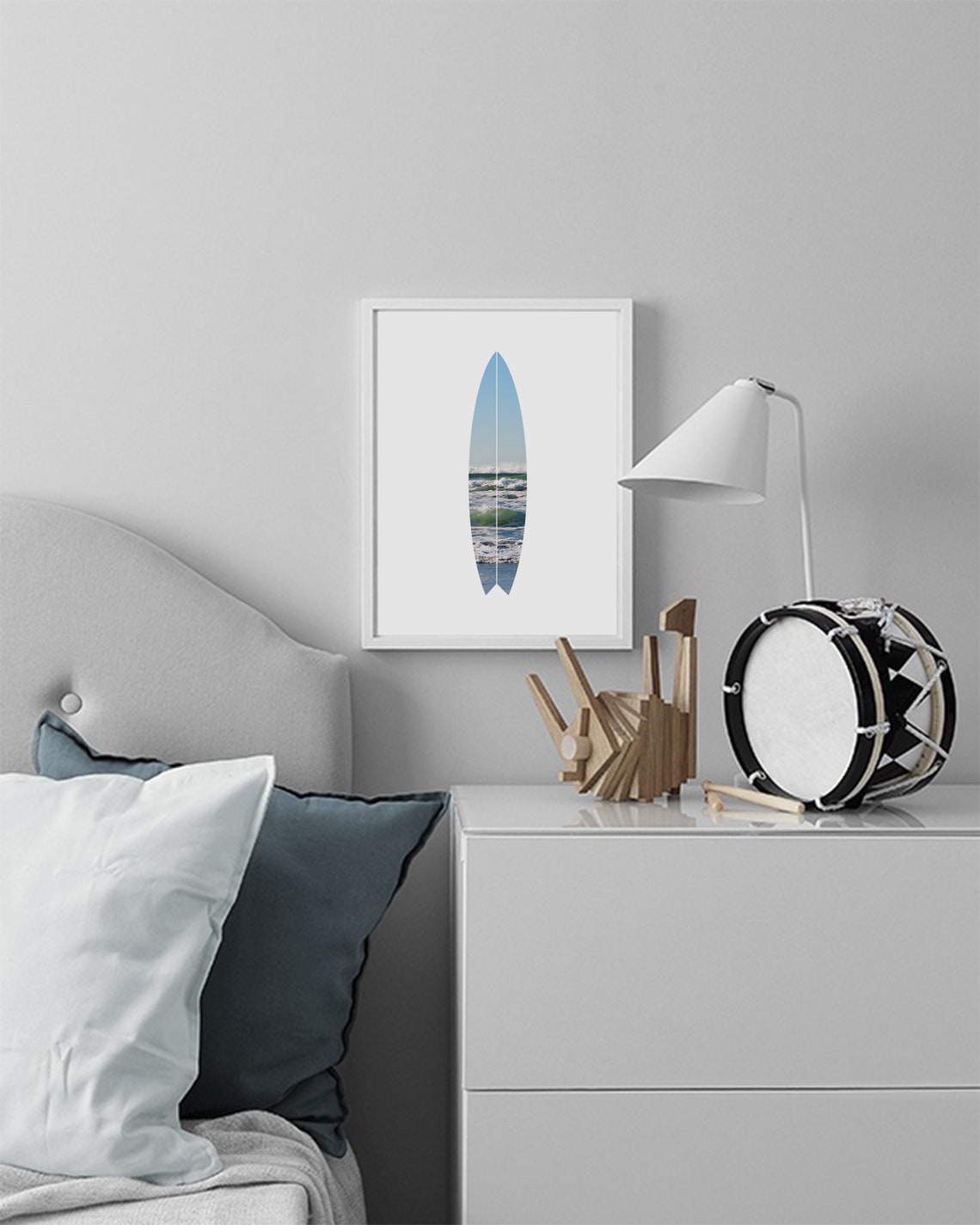 Surfboard Print Surfboard Art Ocean Prints Ocean Art Ocean Etsy
