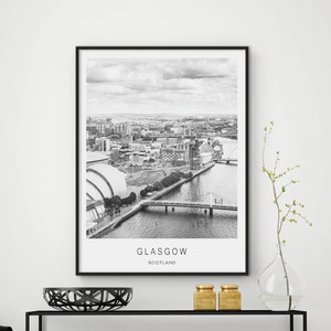 Glasgow poster, Glasgow Scotland, Glasgow photography, Glasgow print, Glasgow wall art, Glasgow art, city prints, city wall