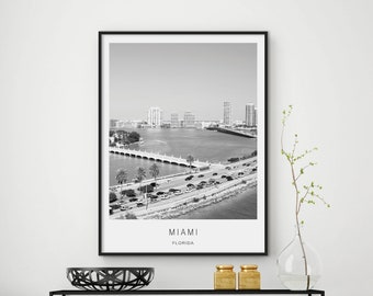 Miami poster, Miami photos, Miami photography, Miami city print, Miami print, Miami Florida,Miami Florida wall art, city prints, city wall