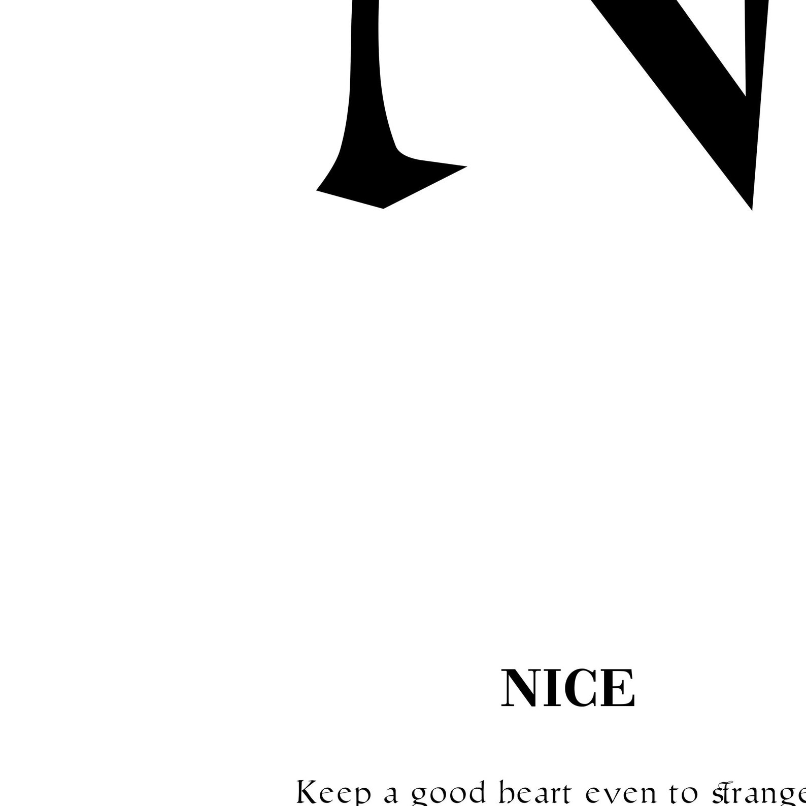 Letter N Decor Letter N Wall Art Letter N Print Minimalist Etsy