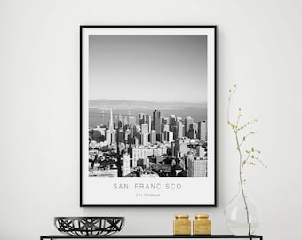 San Francisco print, San Francisco art, San Francisco poster, California print, city print, San Francisco photo, DIGITAL FILES