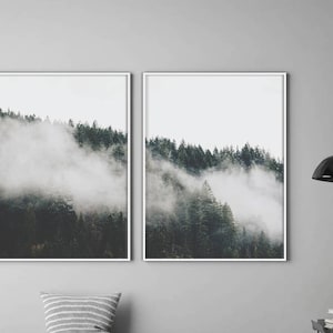 Forest Prints, Set Of 2, Forest Wall Art, Nature Prints, Forest Art, Woodland Prints, Forest Photography, Scandinavian Wall Art, Nature Art