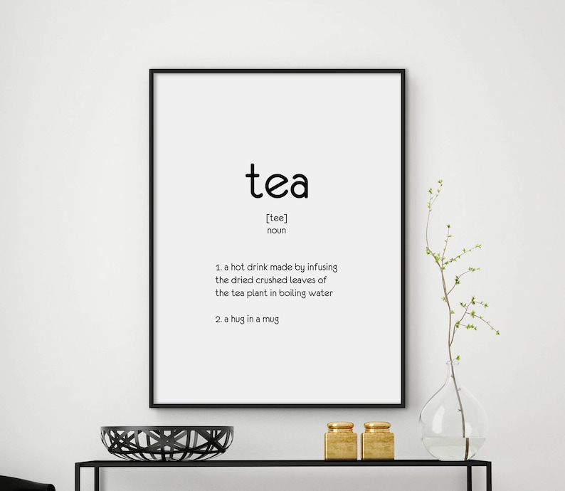 Funny Tea Quotes Kitchen Prints Definition Print Tea Quotes Definition Wall Art Kitchen Decor Tea Print Tea Poster