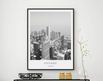 Chicago print, Chicago art, Chicago wall art, Chicago decor, Chicago Illinois, Chicago city, Chicago photography, DIGITAL FILES