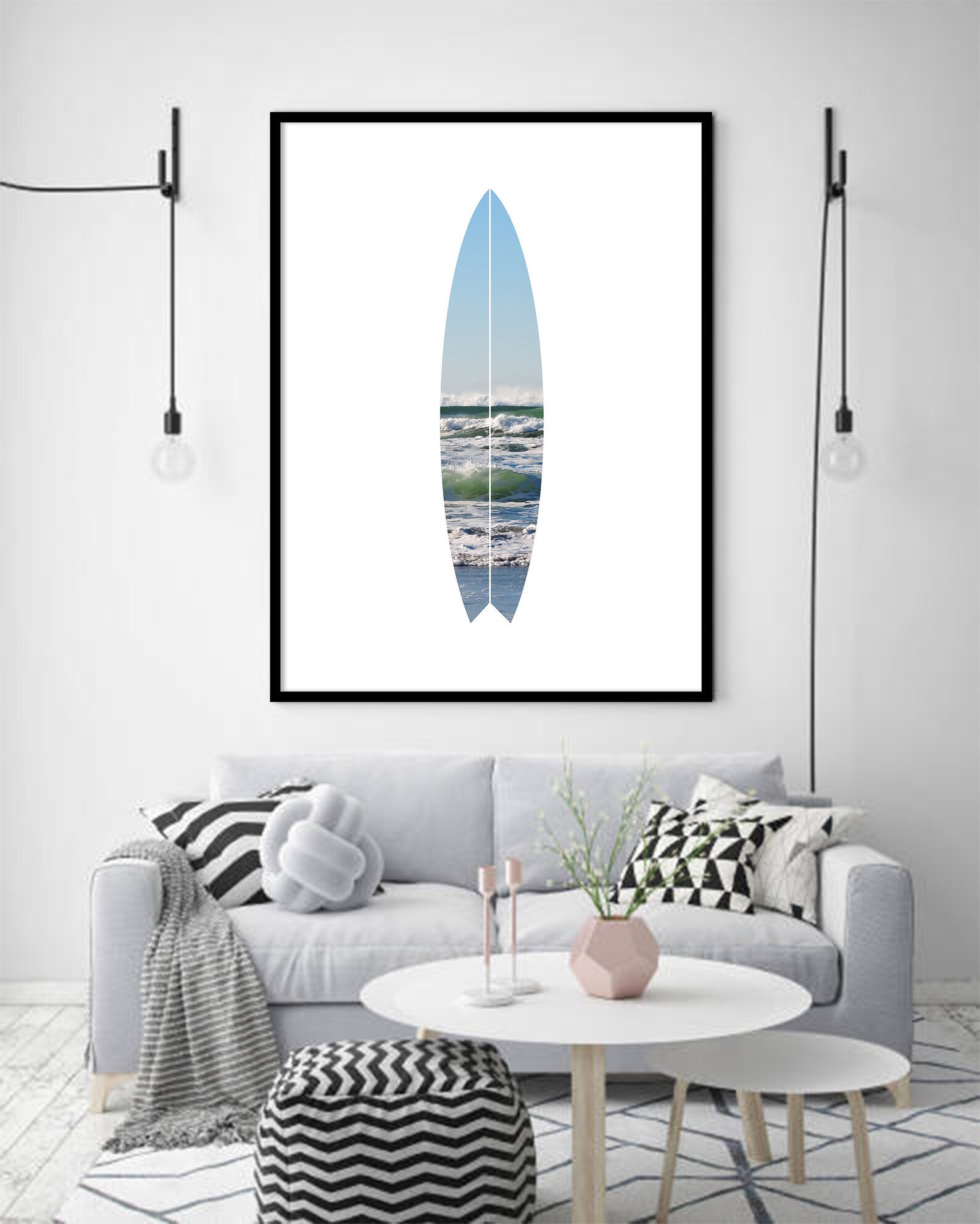 Surfboard Print Surfboard Art Ocean Prints Ocean Art Ocean Etsy