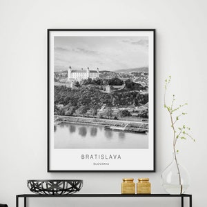 Bratislava Slovakia poster, travel poster, Slovakia print, Slovakia photography, cities prints, home decor, Europe city wall art