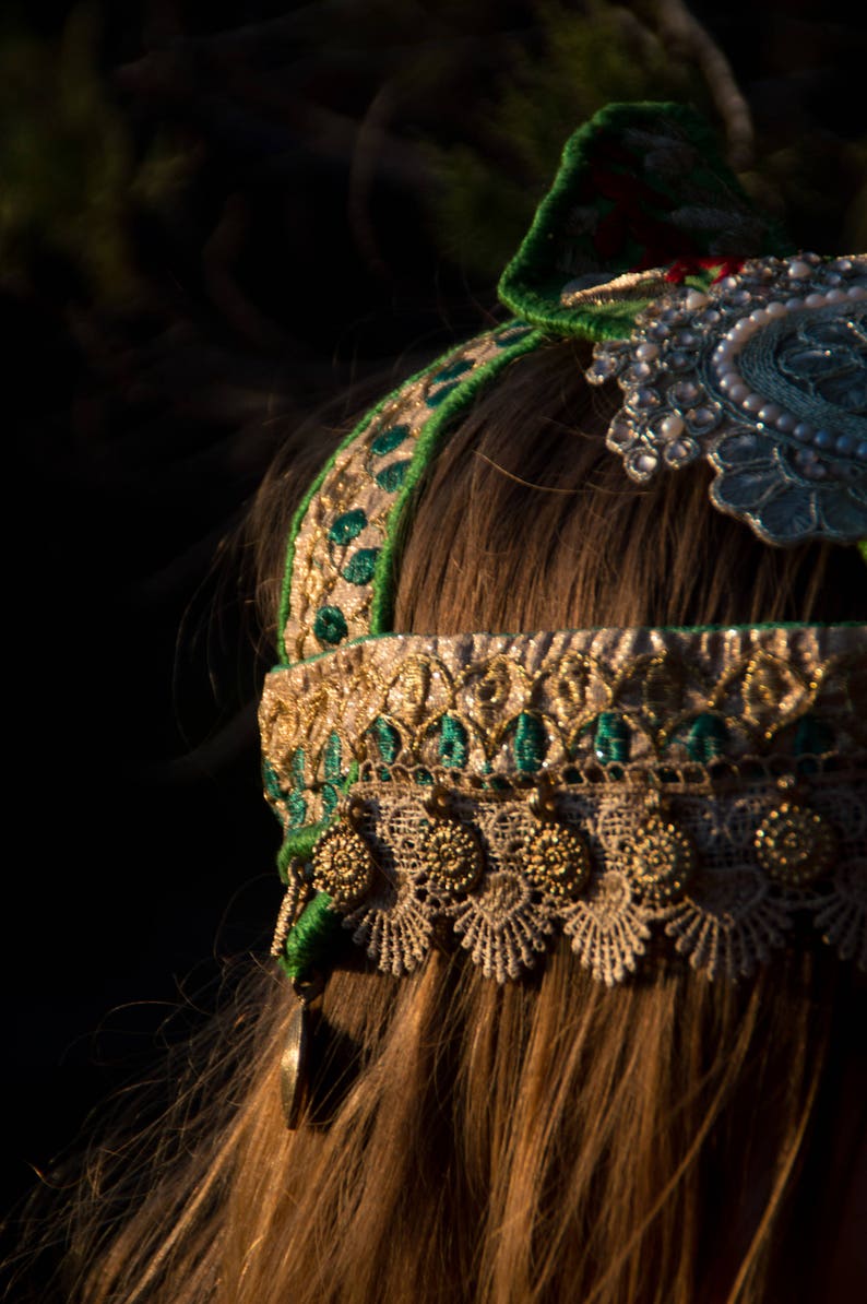 Gypsy Headband tribal headpiece Festival headband Tribal Etsy