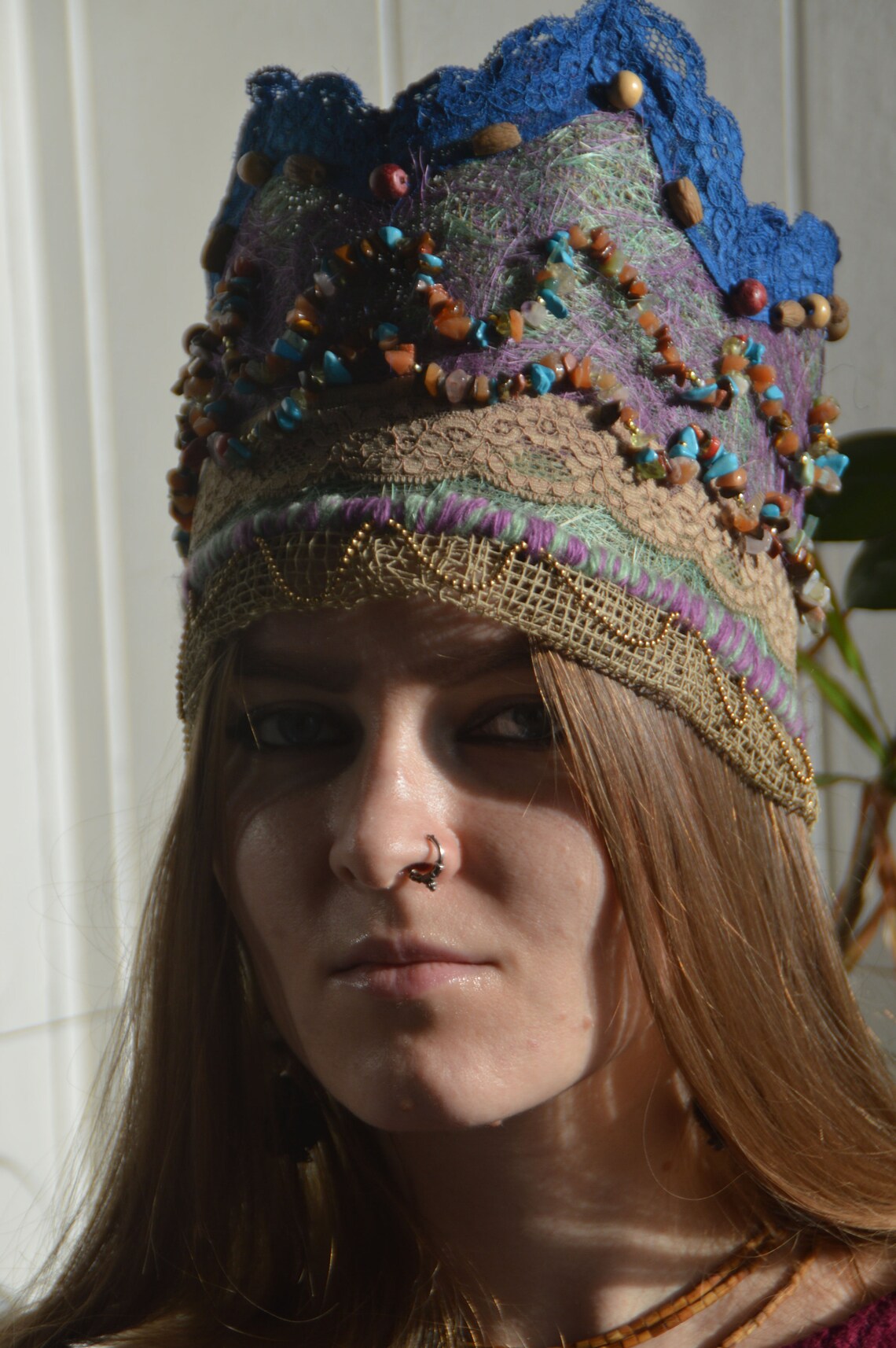 Gypsy headdress Banjara Headband Fairy crown Festival Etsy