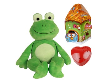 16" Frog Teddy with 60 second voice recorder and gift box - 16 inch/40cm