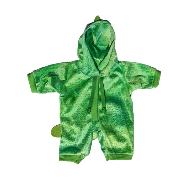 Green Dinosaur Sleeper Suit PJ - 16 inch/40cm - Teddy Bear Clothes - bear NOT included