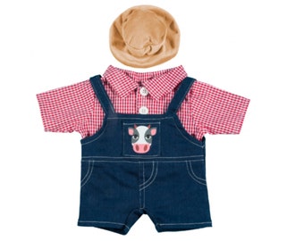 Farmer Outfit - 16 inch/40cm - Teddy Bear Clothes - bear NOT included