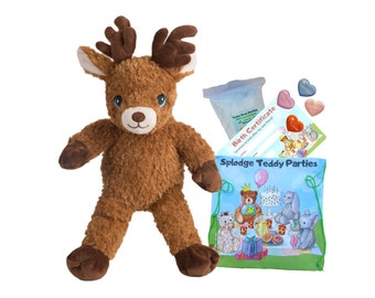 Build make a Teddy Bear kit - Brown Reindeer - 16 inch/40cm - no sew