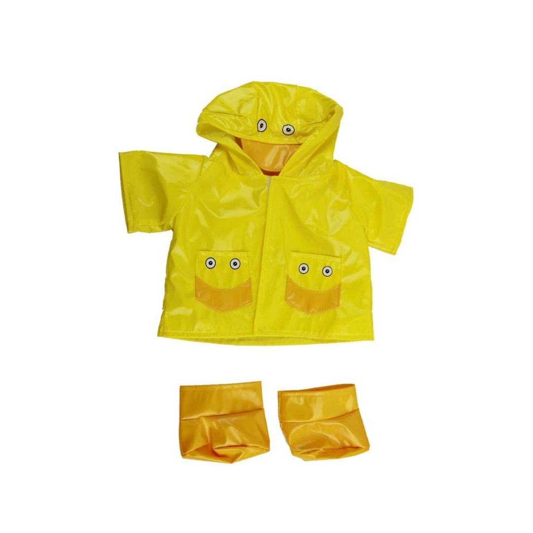 Yellow Duck Raincoat With Boots 16 Inch/40cm Teddy Bear Etsy New Zealand