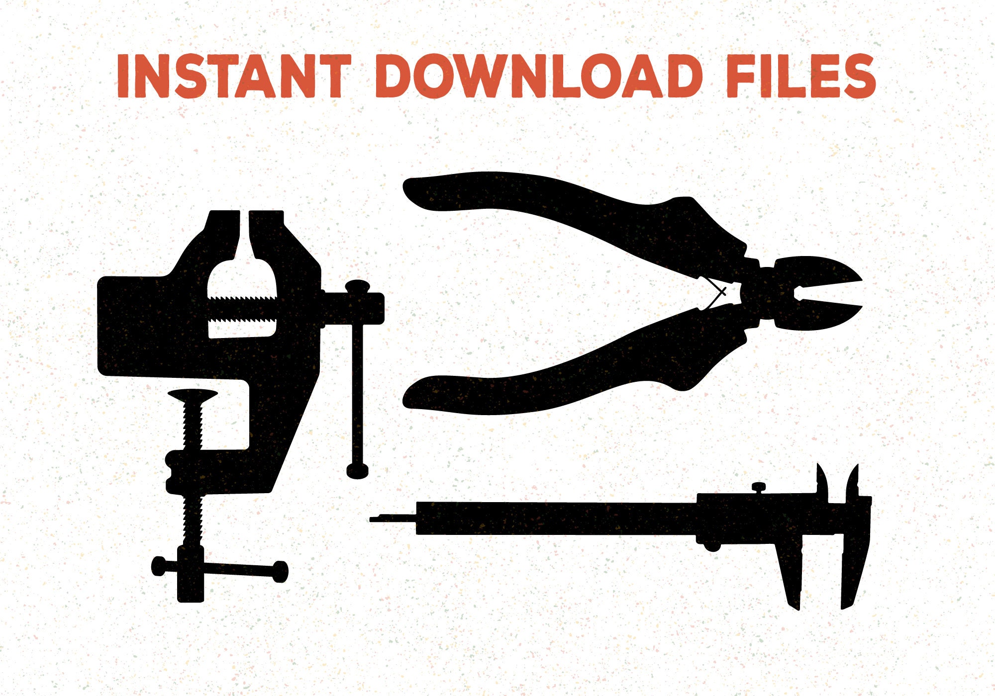 Set of Hand Tools Silhouettes SVG, Eps, Pdf, Png, Jpg - Vector Tools ...