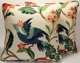 Bird Throw Pillow Etsy