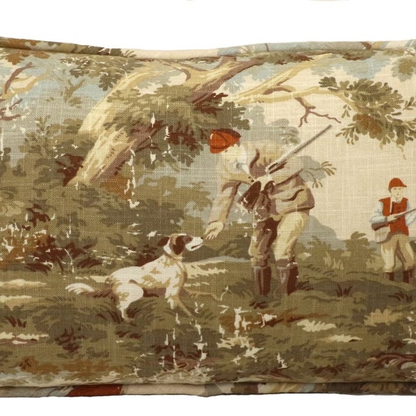 Een 14" bij 26" Upland Game Bird Hunting Throw Pillow Cover, Avondale Hunting Dog Tan Brown Throw Pillow Cover, Woonkamer Kussens, Man Cave