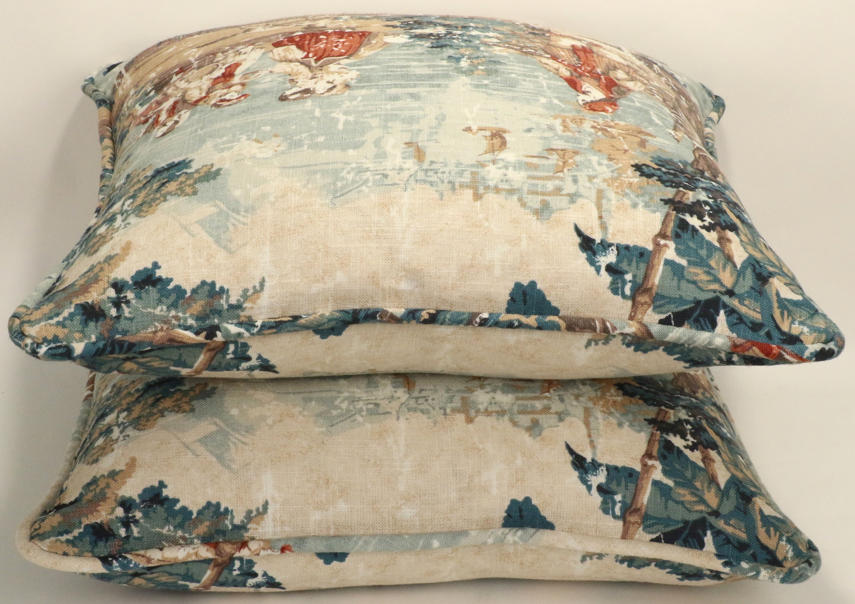 Set of 2 18 French Country Throw Pillow Covers Bosporus Etsy