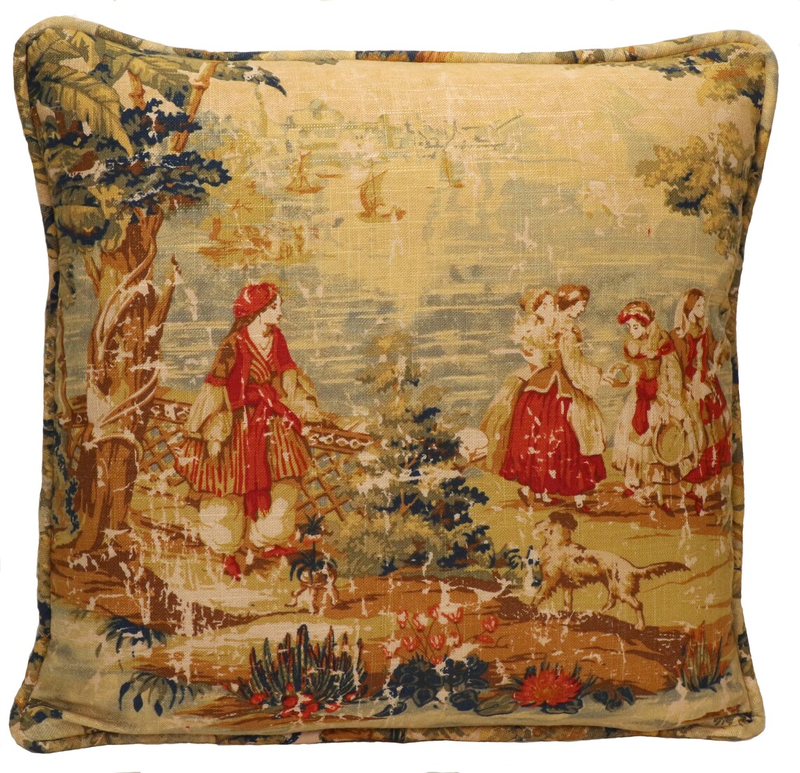 Set of 2 20 French Country Throw Pillow Covers Bosporus Etsy