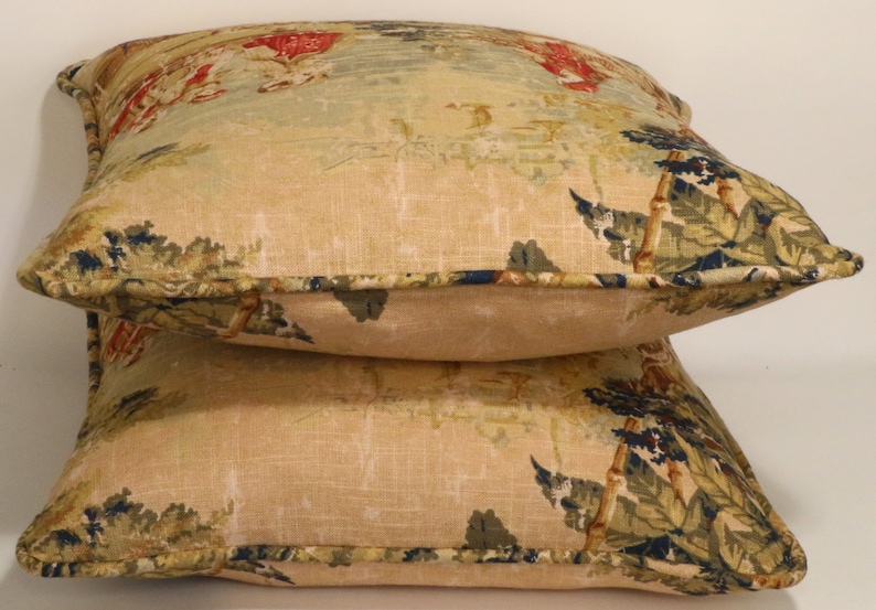 Set of 2 18 French Country Throw Pillow Covers Bosporus Etsy