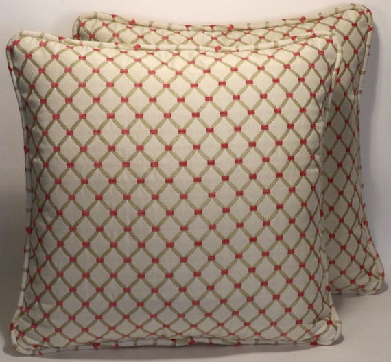 Set Of 2 Cream Mid Century Modern Throw Pillow Covers2 Etsy